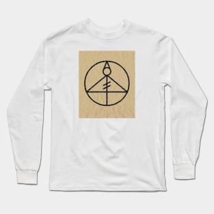 Light Glyph - pencil on paper Long Sleeve T-Shirt